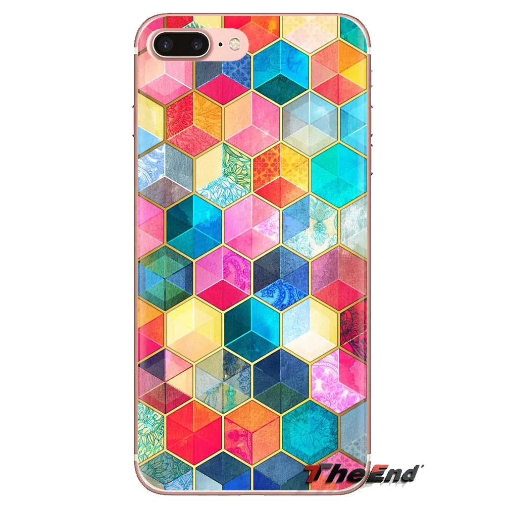 Мягкий чехол с мультигеометрическим рисунком для Xiao mi 6 A1 Max x 2 5X 6X Red Note 5 5A 4X 4A A4 4 3