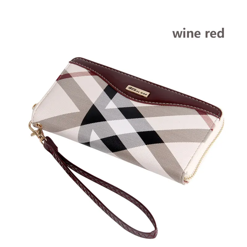 9027 wine red Роскошный клатч, Женский кошелек, держатель для карт, кошелек, женский классический клатч, женская сумка для женщин, женская сумка известного бренда 08 - Цвет: 9027 wine red