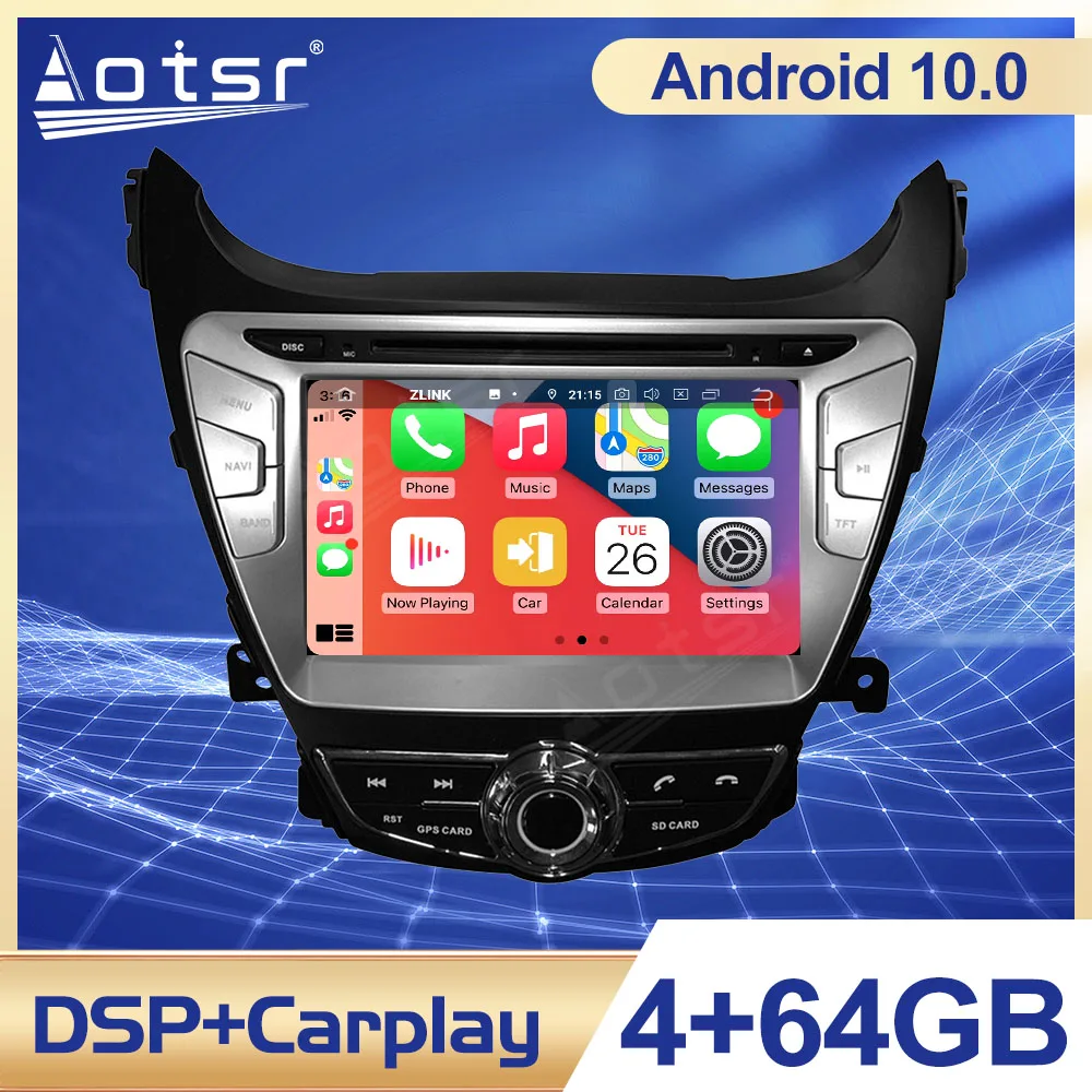 

Автомагнитола PX5/PX6 на Android 10,0 с GPS-навигацией для Hyundai Elantra(MD)2011-2013