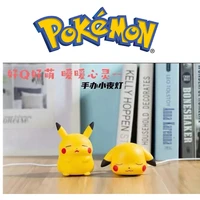 popular anime pokemon night light pikachu character doll lying posture standing posture q version doll hand doing boxed toy gift