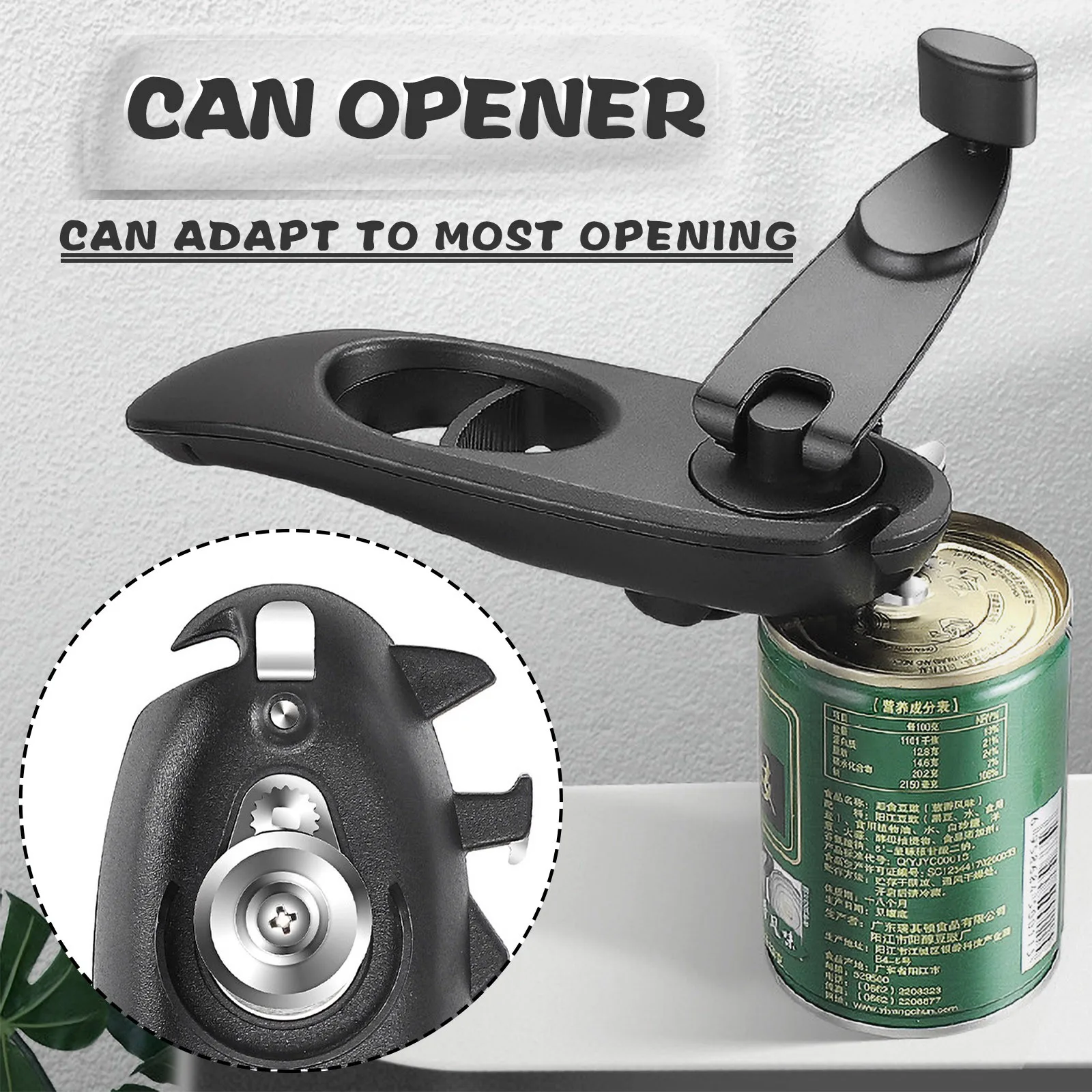 

Electric Can Opener Can Open All Standard Size Non-sharp Cans Automatic Restaura Opener Professional handheld Jar Opener