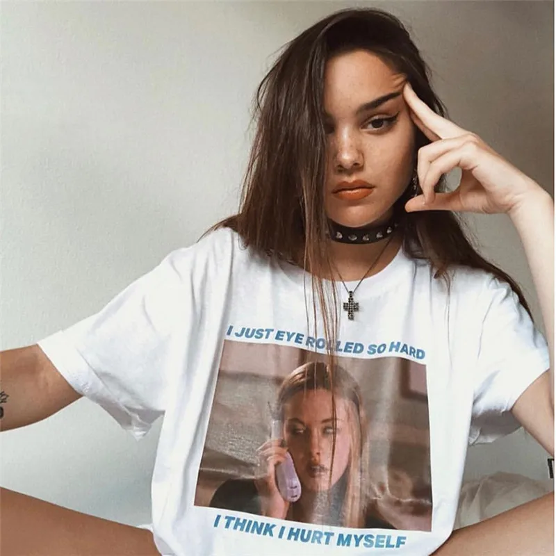 New cross-border models in the spring of 2019 popular explosive printing leisure Street to take a wide range loose T-shirts |