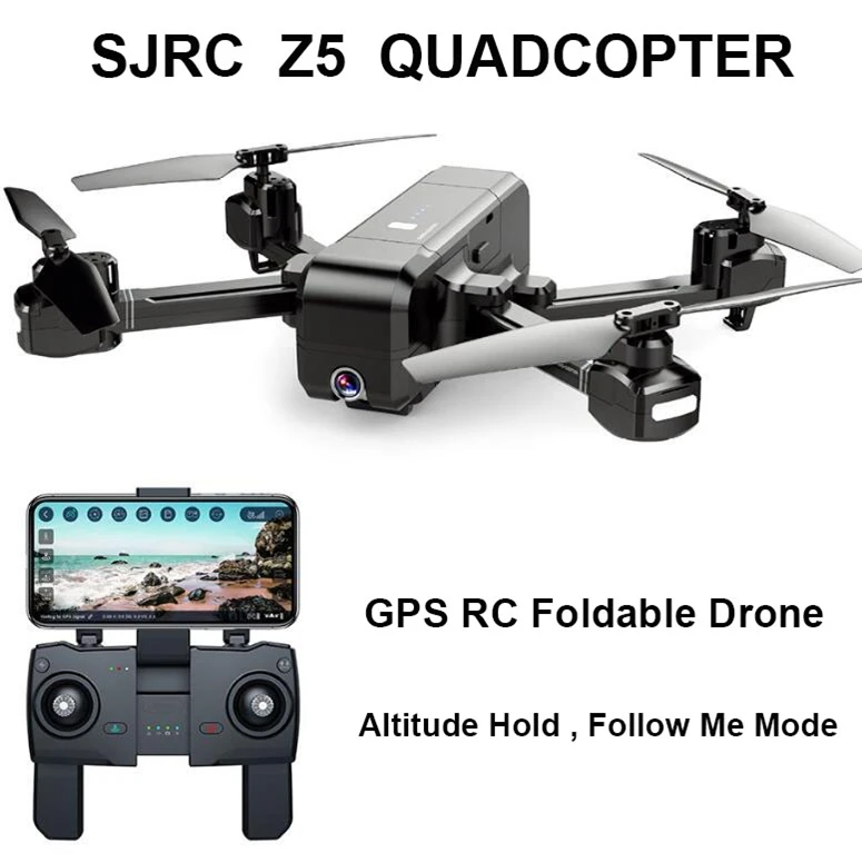 SJRC Z5 gps Радиоуправляемый квадрокоптер Дрон вертолет с 2 4G 5G Wifi FPV 1080P камера