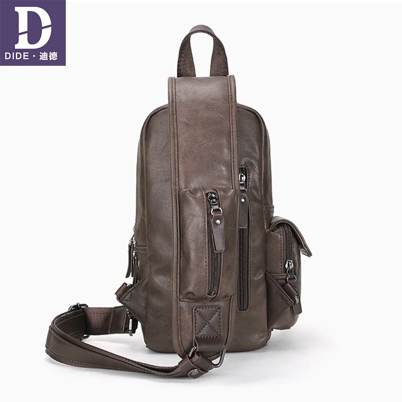 DIDE High Quality luxury brand shoulder messenger bag for male Casual Chest Bag Men 9.7 inch Multi-pocket Port | Багаж и сумки