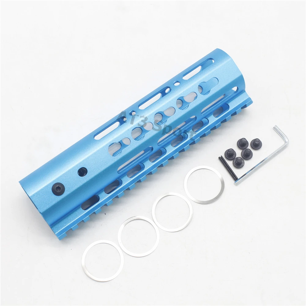 7'' inch Keymod Handguard Rail Ultralight Free Float Mount System Fit .223/5.56/AR-15 Blue | Спорт и развлечения