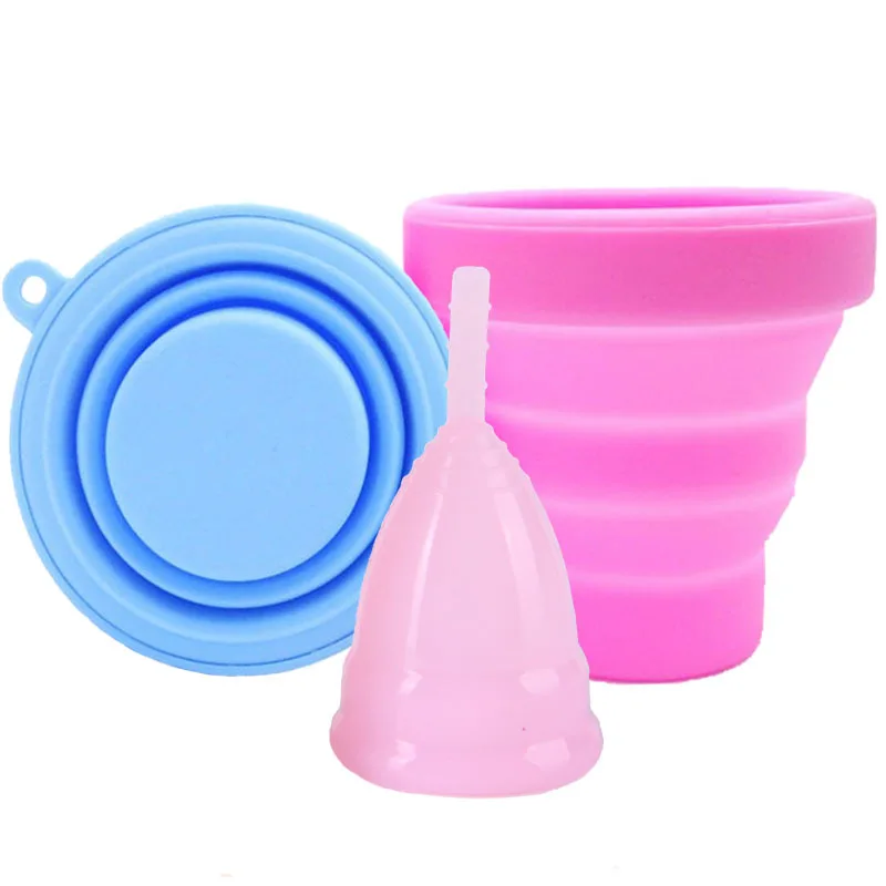 

Menstrual Cup Sterilizer Silicone Collapsible Cup Menstrual Cup Cleaning Recyclable Women Lady Period Cup Sterilizing