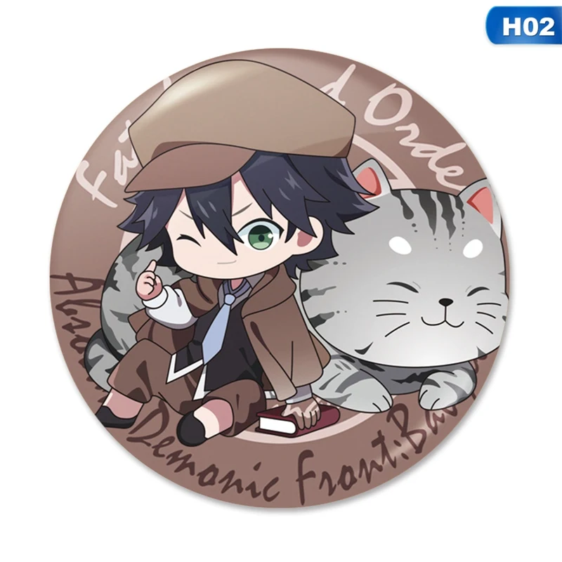 

Anime Bungo Stray Dogs Cosplay Badge for Backpack Clothes Metal Trendy Unisex