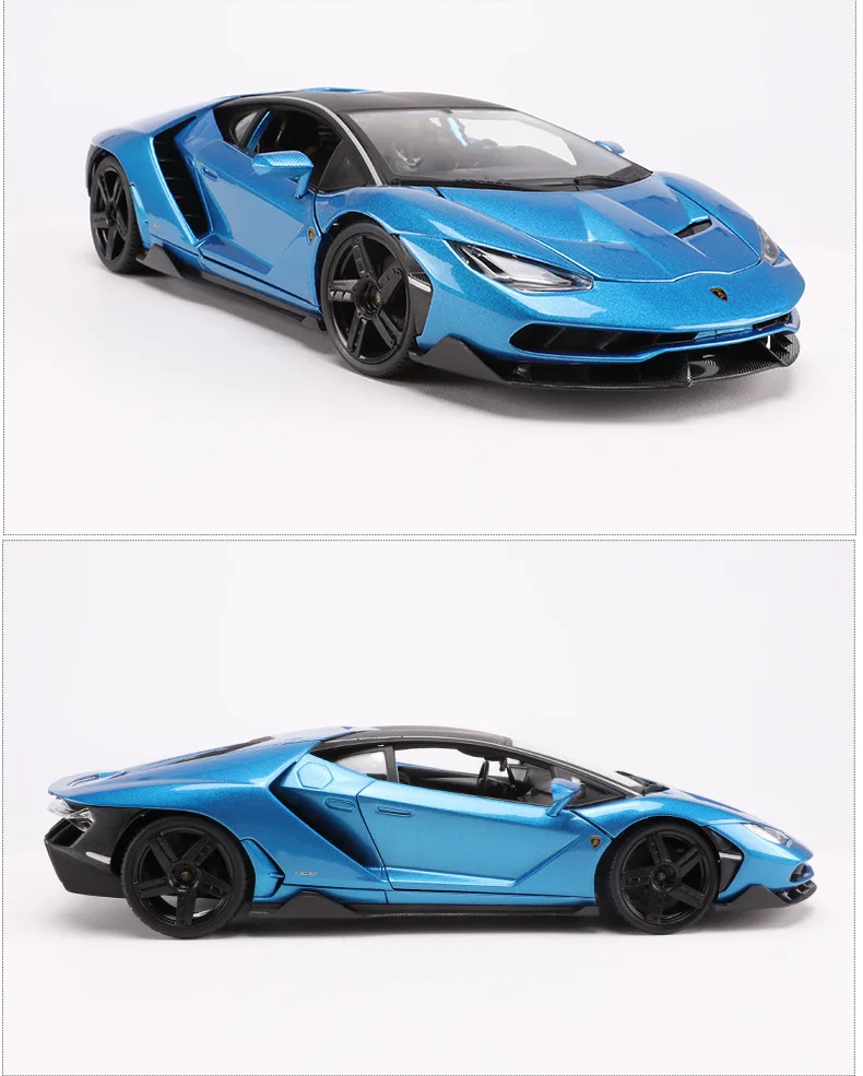 1:18 Lamborghini LP770 центенарио матовый черный/серый/красный/синий Литой Сплав модель автомобиля для детей Подарки