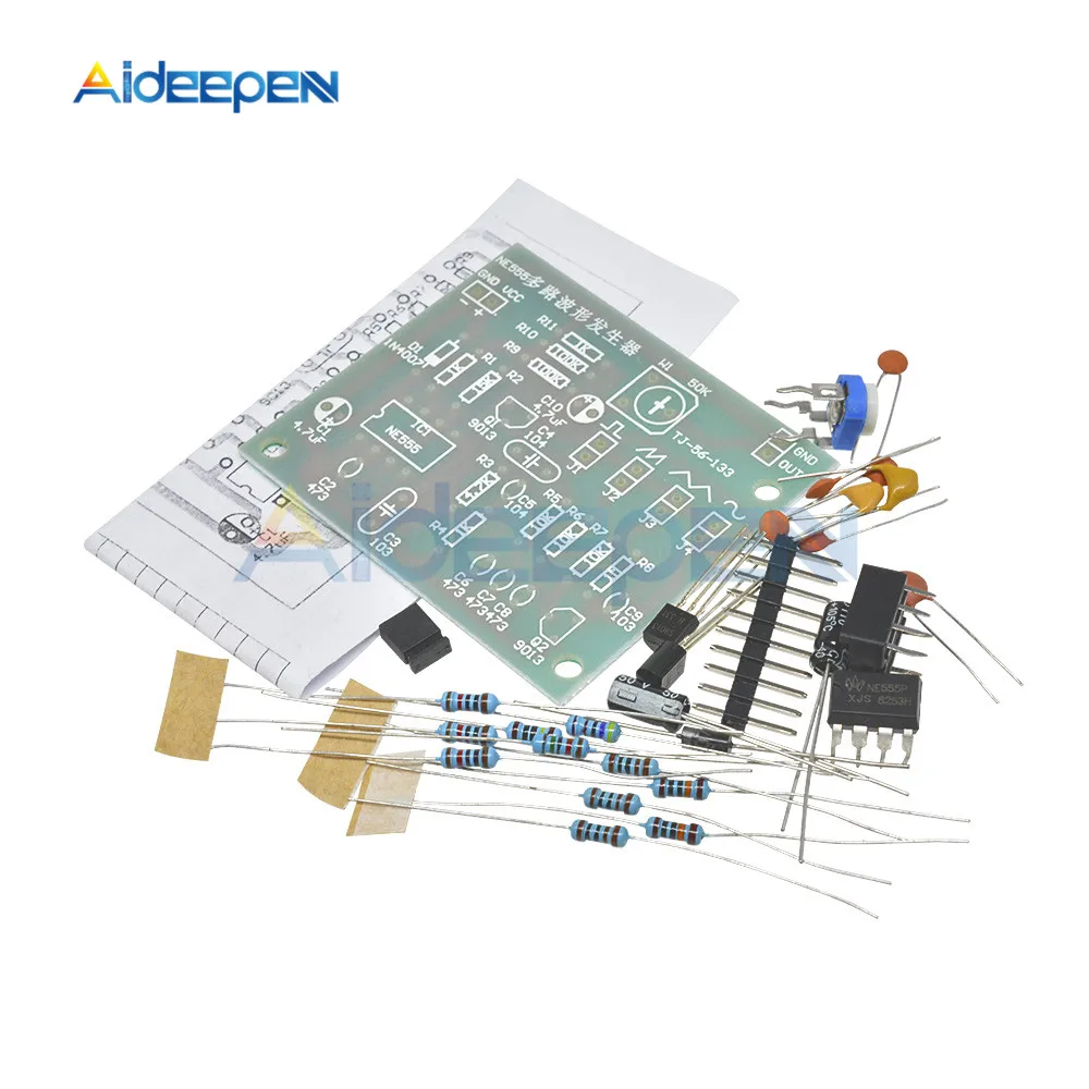 Модульный многоканальный генератор сигналов NE555 с синусоидальным треугольником