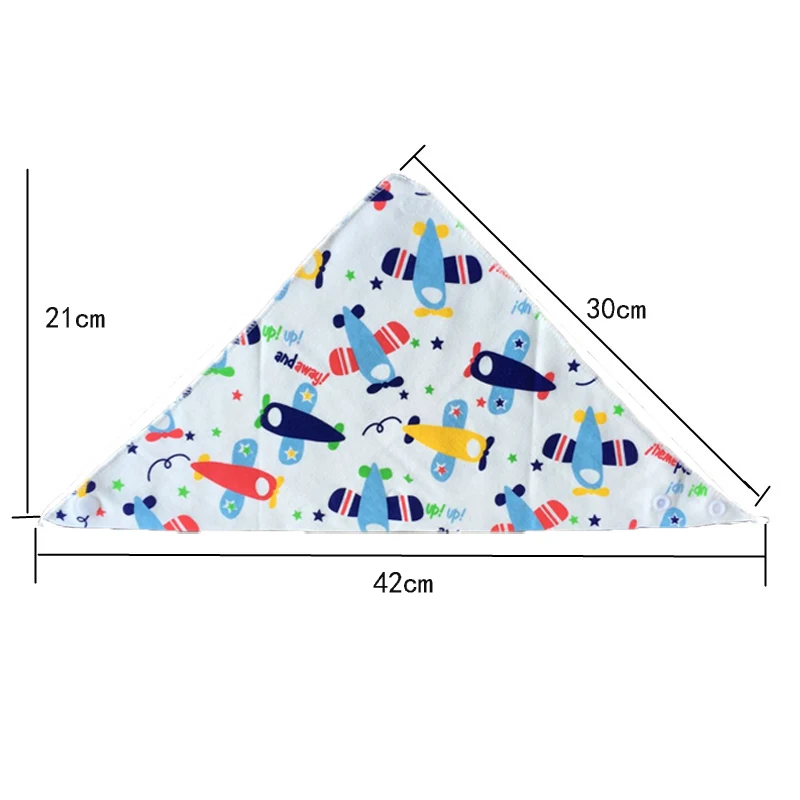 3pcs/lot Organic Cotton Double Layers Kids Baby Bibs Towel Bandanas Triangle Burp Saliva Infant Toddler Bandana Scarf TRK0003 | Детская