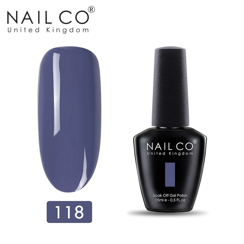 11118 NAILCO синяя серия лаков для ногтей 150 чистый цвет стойкий лак для ногтей Гибридный Esmalte дизайн ногтей гель лак - Цвет: 11118