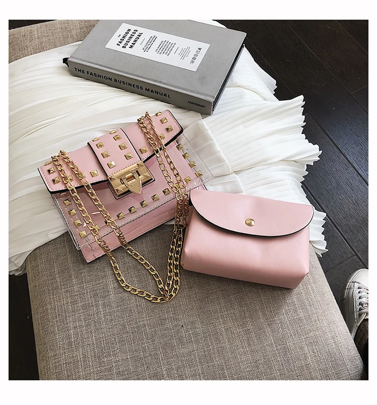 Лидер продаж роскошная брендовая Прозрачная женская сумка из прозрачного ПВХ