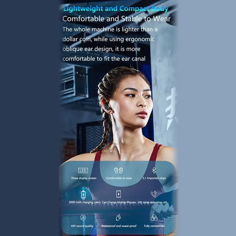 M13 TWS Bluetooth беспроводные наушники светодиодный цифровой дисплей питания