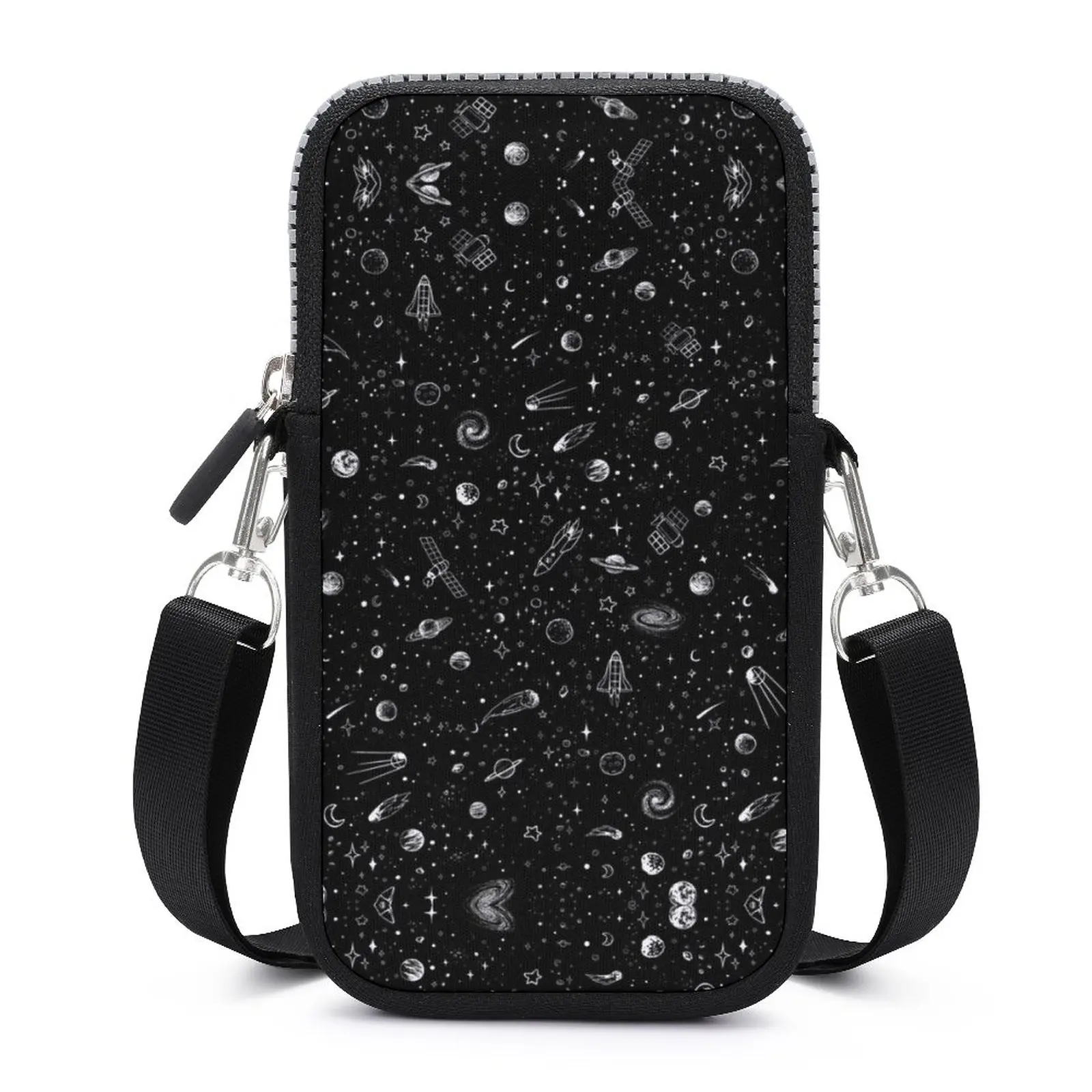 

Space Fox Shoulder Bag Outer Space Universe Funny Outdoor Mobile Phone Bag Woman Fashion Purse