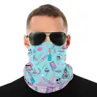 Шарф пастельный с готическим узором для мужчин и женщин, Обложка для шеи и лица, эластичный снуд для езды на велосипеде