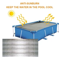 hot swimming pool solar cover ground pool rectangular blanket for swimming pool waterproof rainproof dust cover anti sunburn
