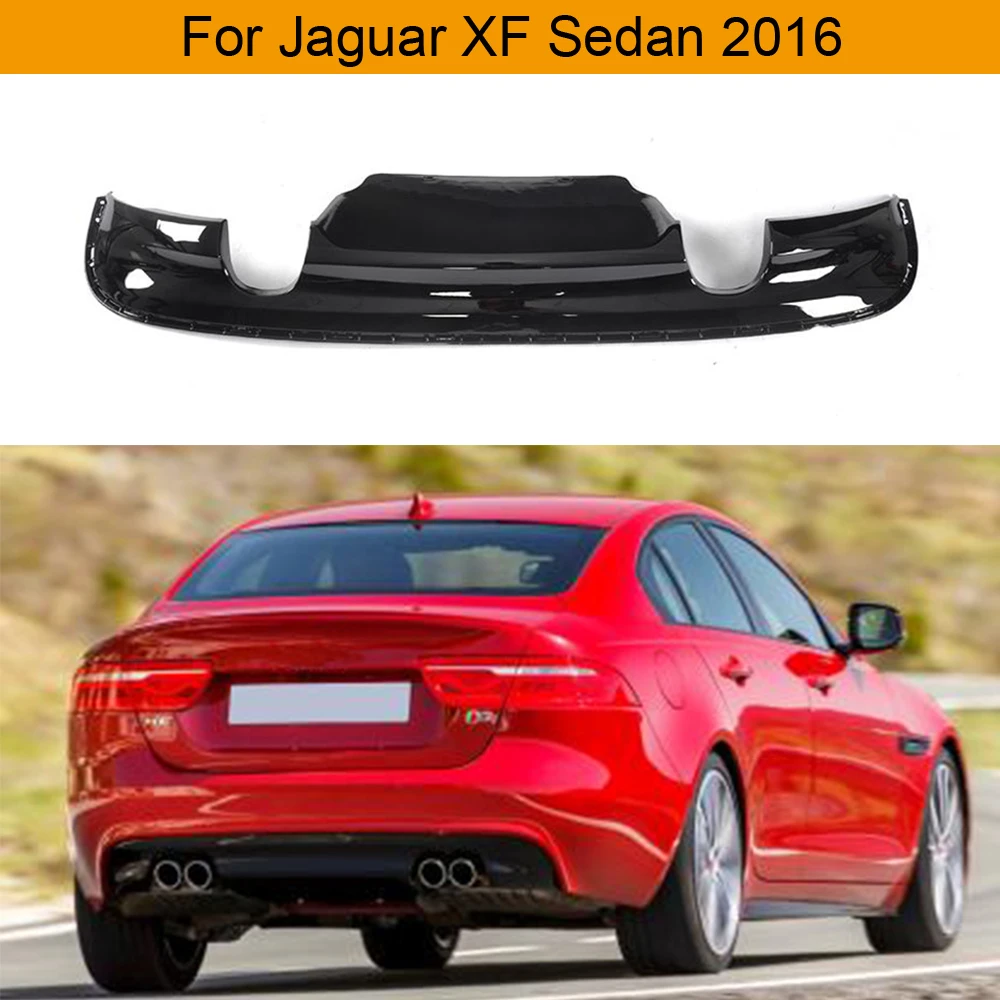 Авто задний бампер диффузор спойлер для Jaguar XF Sedan Up PP задний диффузор спойлер PP Черный