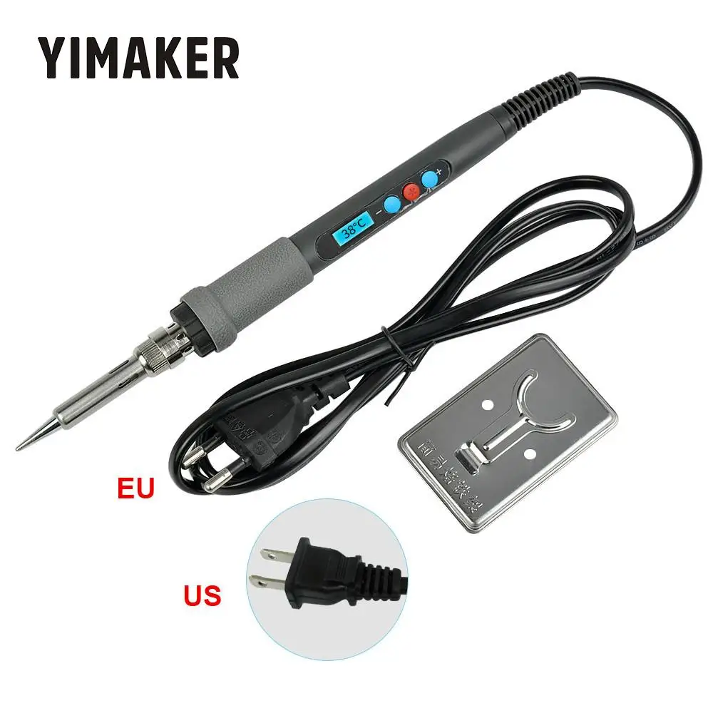 Цифровой электрический паяльник YIMAKER 60 Вт с ЖК дисплеем регулируемой