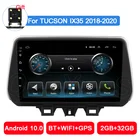 Автомагнитола для Hyundai Tucson IX35 2018 2019 2020 Android 10, мультимедийный стерео плеер с четырехъядерным процессором, ПЗУ 32 ГБ, GPS-навигацией