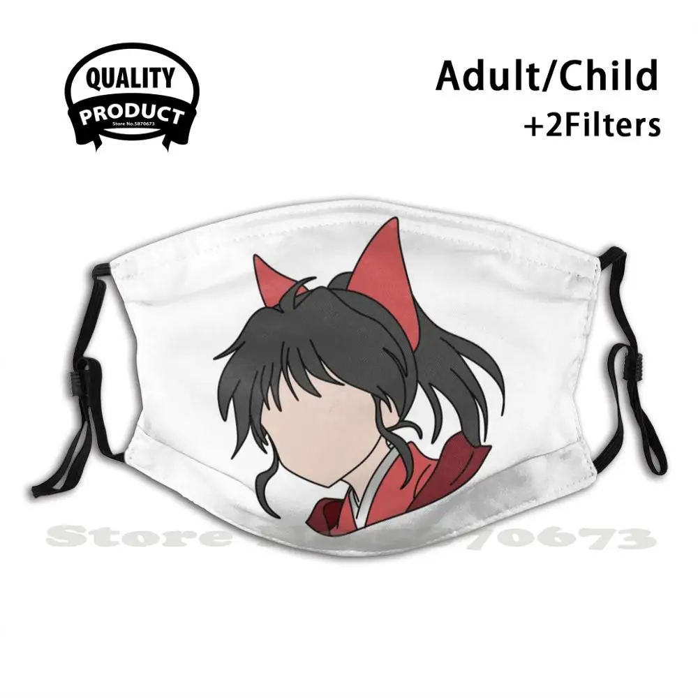 

Яшнахим мороха Инуяша секел фанат арт! Маска для лица от пыли моющаяся многоразовая с фильтром Inuyasha Miroku Sango Shippo