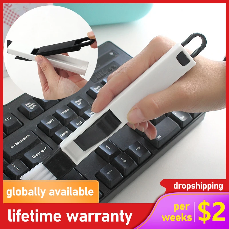 Многофункциональная щетка для мытья клавиатуры с забавным окном Пылезащитная