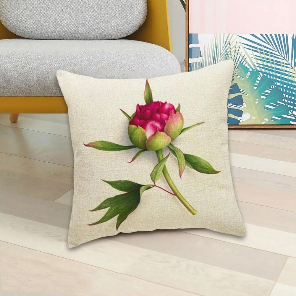 

Floral Hydrangea Pillowcase Rose Pattern Cushion Cover Friend Cover to Ornament Easy Parlor Pillow Gift Clean PillowCase G8R6