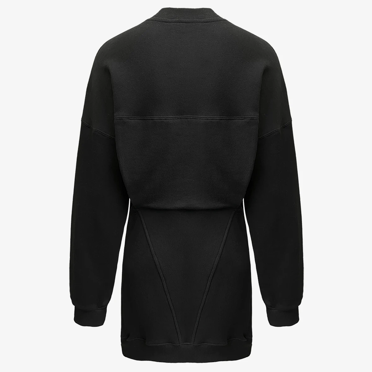 

[DEAT] O-neck Long Sleeve Solid High Street Leisure Medium Length Sweatershirt Y2k Mall Goth Casual Style 2021 Spring GX338