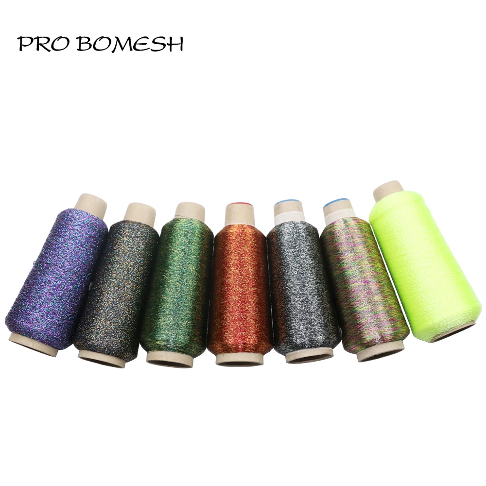 Pro Bomesh 1 шт. 2000 м 300D цветная металлическая нить для обёртывания руководство