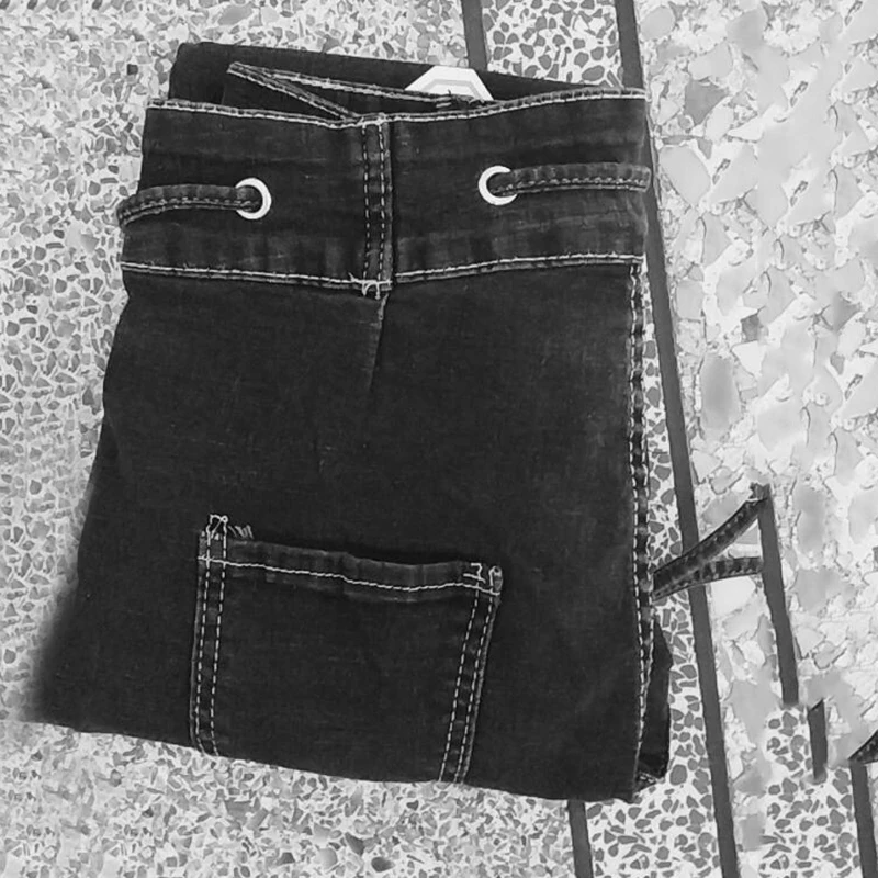 2020 Plus Size button women jeans High Waist black pants high elastic Skinny Stretchy Women | Женская одежда