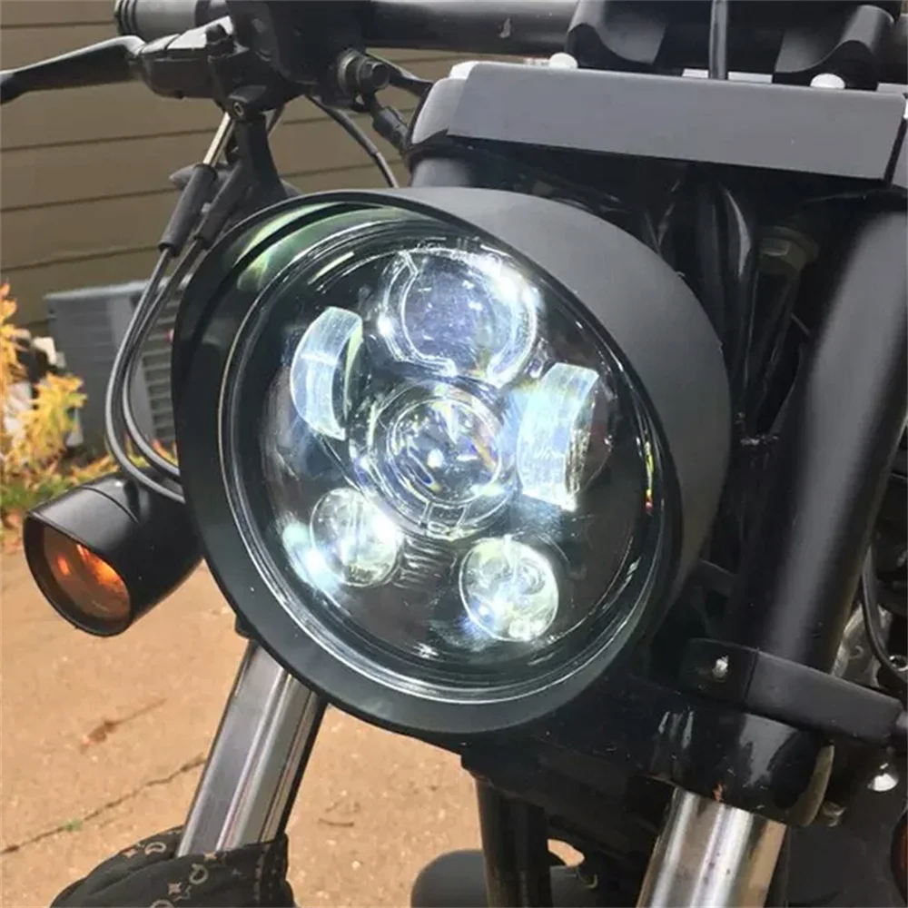 

Светодиодная фара для мотоцикла, 5,75 дюйма, 50 Вт, для Dyna Softail Sportster 883 XL883 FXCW 5 3/4