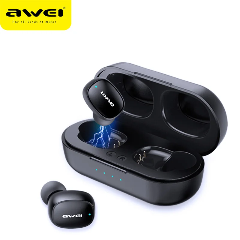 Наушники вкладыши AWEI T13 наушники TWS с Smart Touch Bluetooth IPX4 Водонепроницаемый