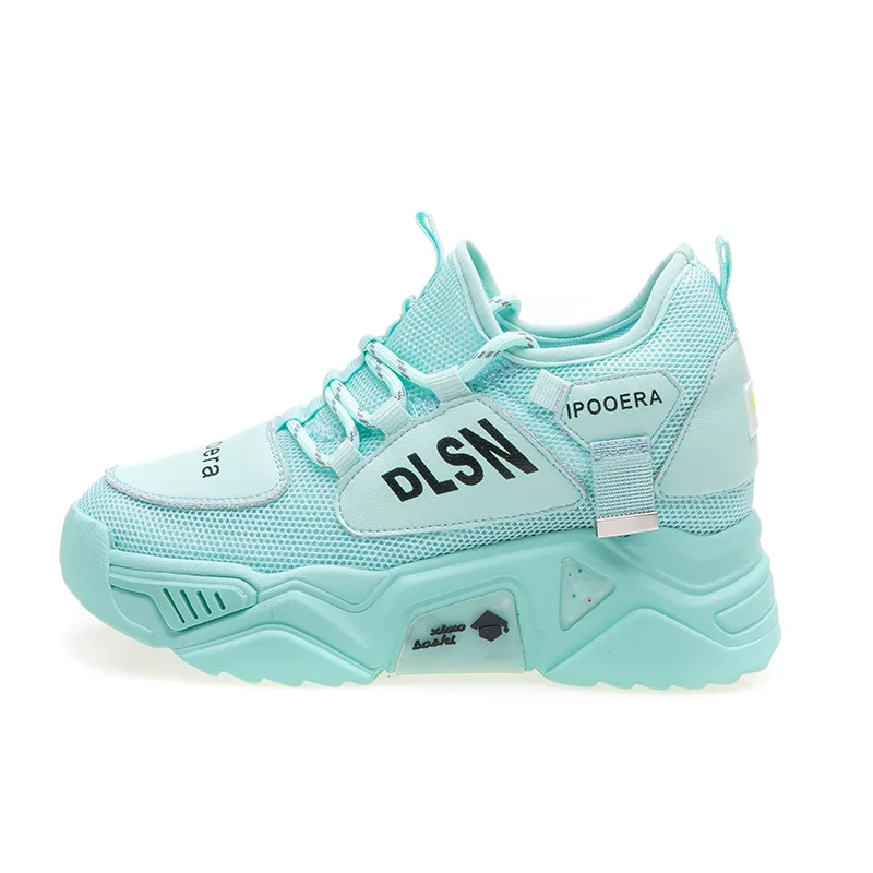 

Size 31-40 Mesh Casual Shoes Women Platform Chunky Shoes Ladies 2021 Spring Summer New Breathable Comfortable Walking Shoes