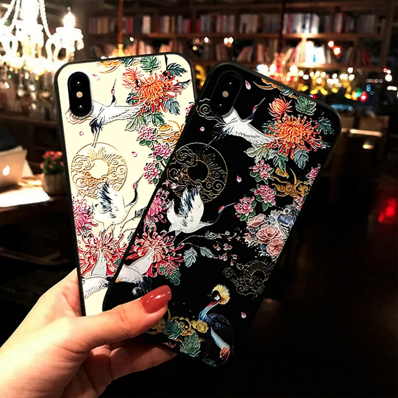Для iPhone 6 plus 6s X 7 8 XR XS Max 1112 pro 12 мини силиконовый матовый 3D рельефный чехол для