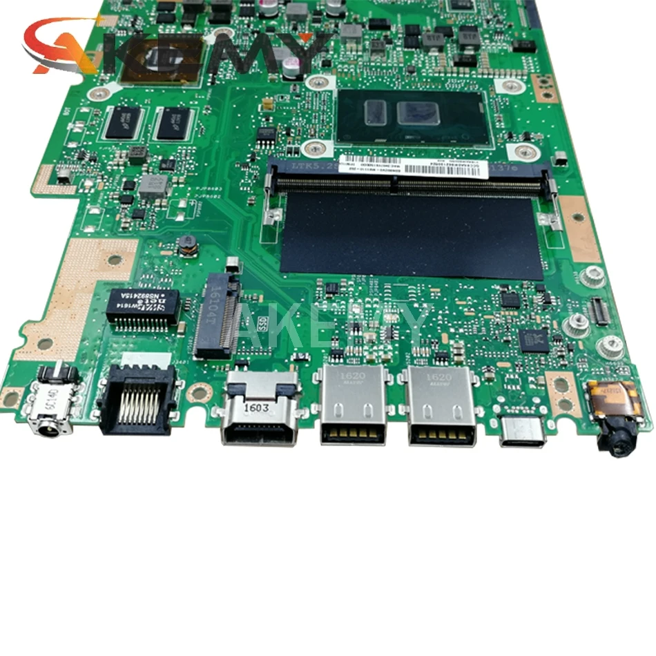 

Akemy For ASUS TP501UQK Laotop Mainboard TP501UQK TP501UB TP501UJ TP501UQ TP501U Motherboard with DDR4 GT940M/2G I7-7500U 4G RAM