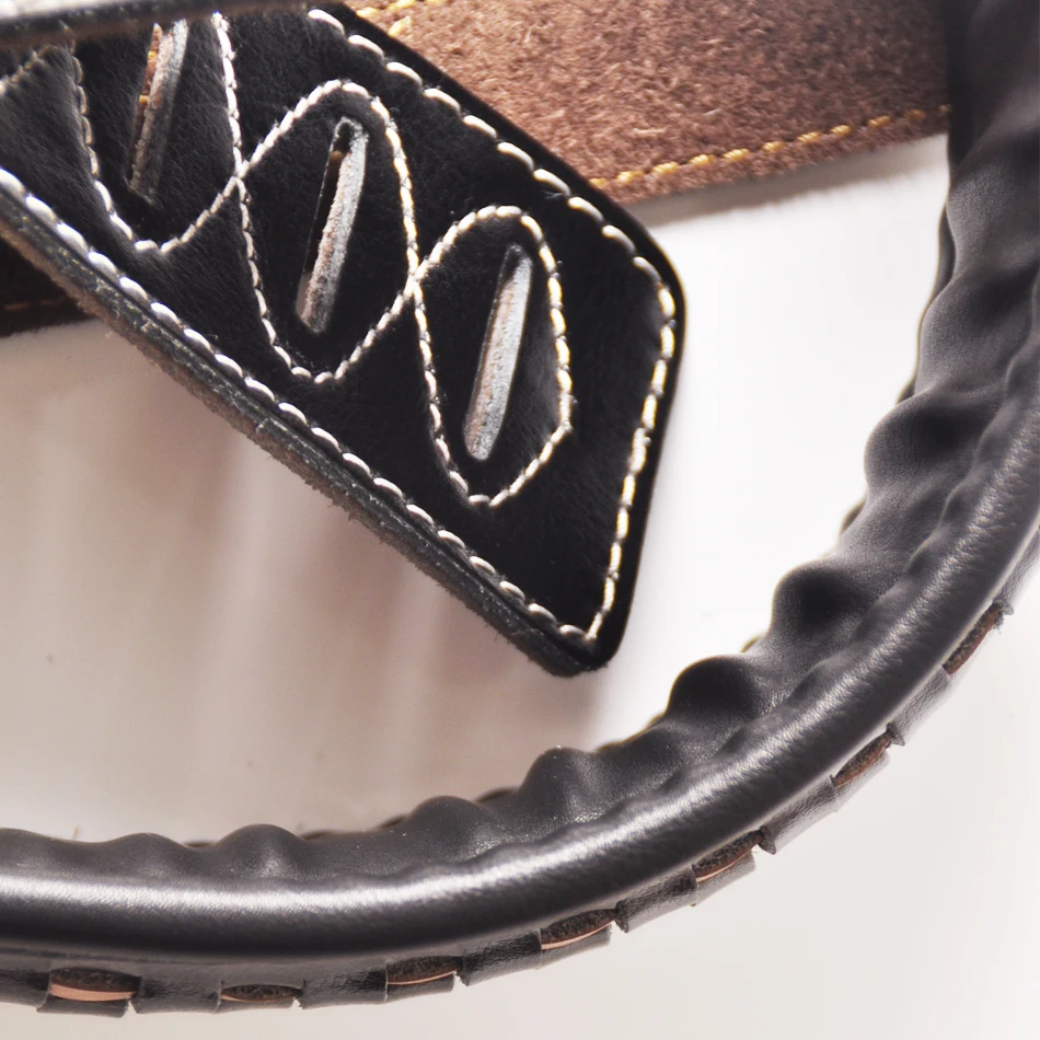 Ремни ручной работы из натуральной воловьей кожи для электрической бас гитары