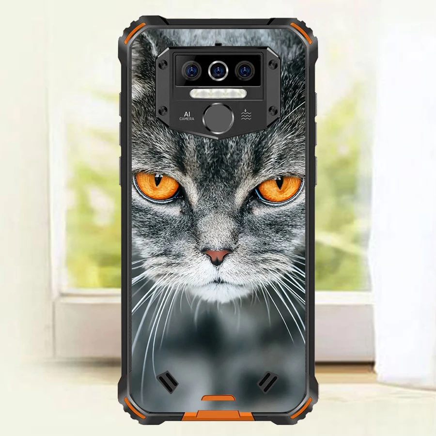 Для OUKITEL WP5 Pro Чехол Wolf Silicon TPU Fundas для Cat Animal Shell Bag корпус чехол телефона s | Мобильные