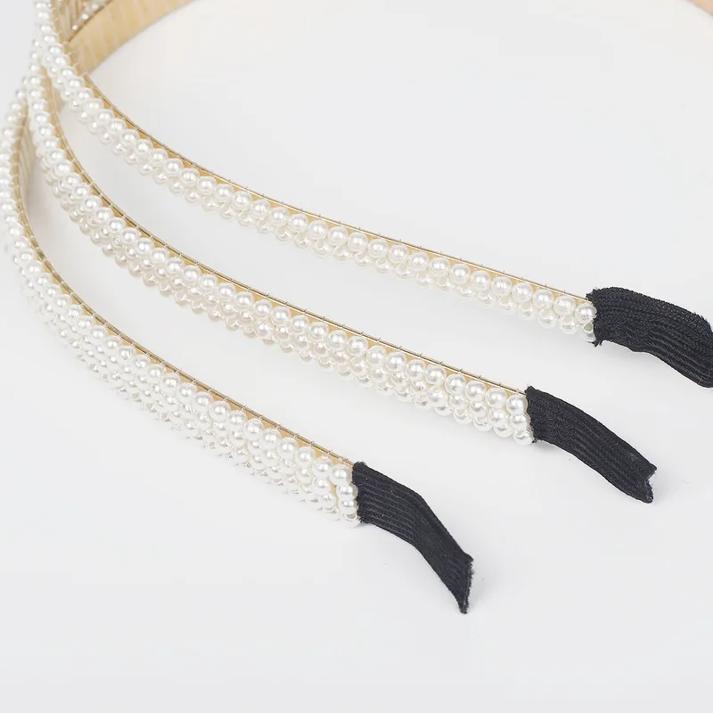 

New Sample Design Imitation Pearl Hair Band Girls Hair Accessories Women Headband Wedding Party Bridal Hair Hoop