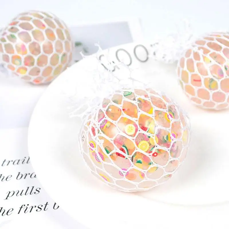 

6cm Funny Fruit Slice TPR Squeeze Ball Decompression Toy Adult Children Vent Decompression Toy Wholesale