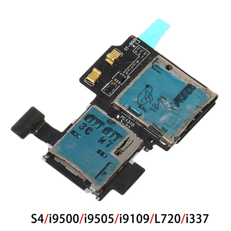 Разъем для считывания SIM-карт гнездо гнезда памяти гибкий кабель Samsung S4 i9500 i9505 L720