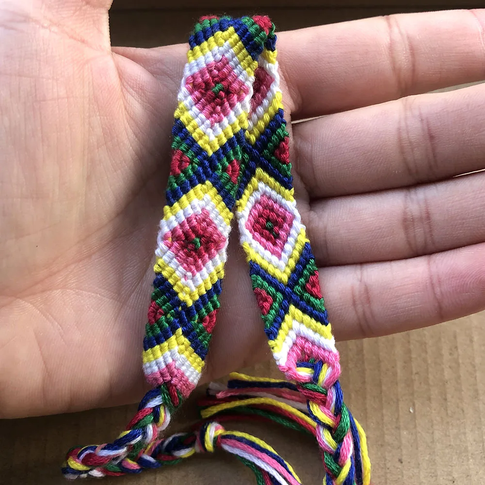 Плетеные браслеты в бразильском стиле бохо для женщин богемный винтажный