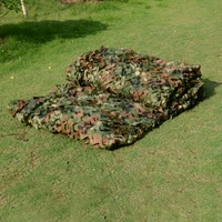 2 x 3m military camouflage net woodlands leaves camo cover for camping hunting