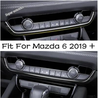 lapetus front central air conditioning ac button control panel strip cover trim fit for mazda 6 2019 2021 accessories interior