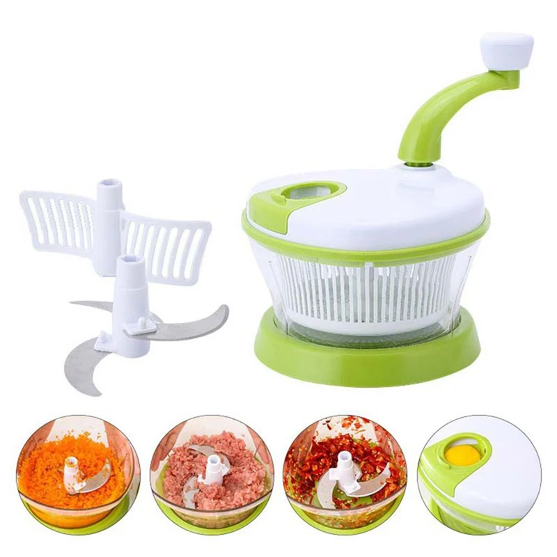 Householdl Meat Grinder 4 In 1 Multi-Function Kitchen Food Processor Vegetable Chopper Egg Blender Utensils | Бытовая техника