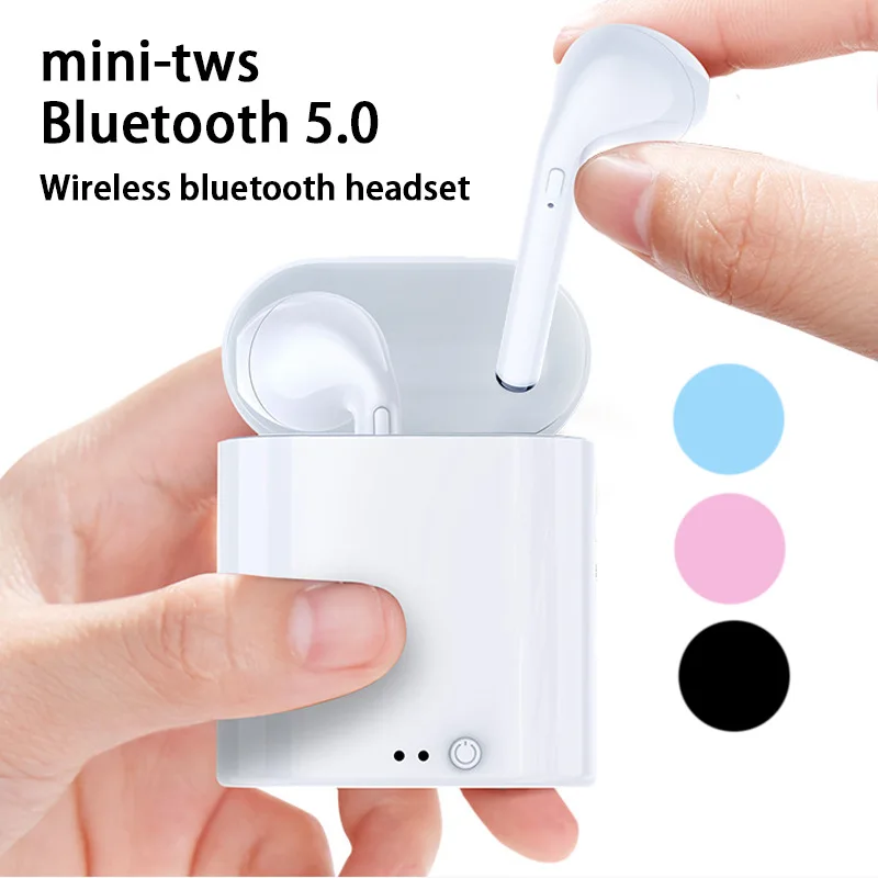 

Tws Wireless Bluetooth 5.0 Headphone Earphone Earbuds Headset Charging Box I7 Mini for Xiaomi Iphone Phone Game Driver Music