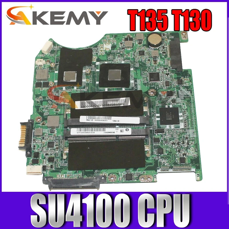 

Материнская плата AKEMY 31BU3MB00D0 DA0BU3MB8F0 для ноутбука Toshiba Satellite T135 T130, материнская плата SU4100 CPU DDR3 A000062290
