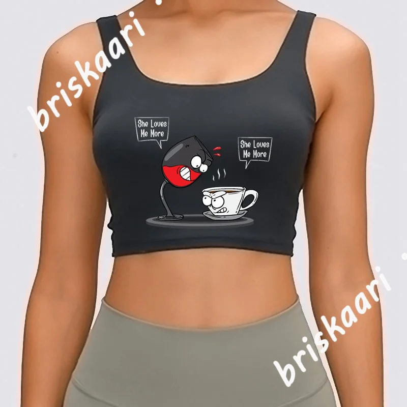 

Майка для влюбленных вина и кофе, удобная футболка на заказ, весна-осень, семейный костюм для фитнеса, жилет