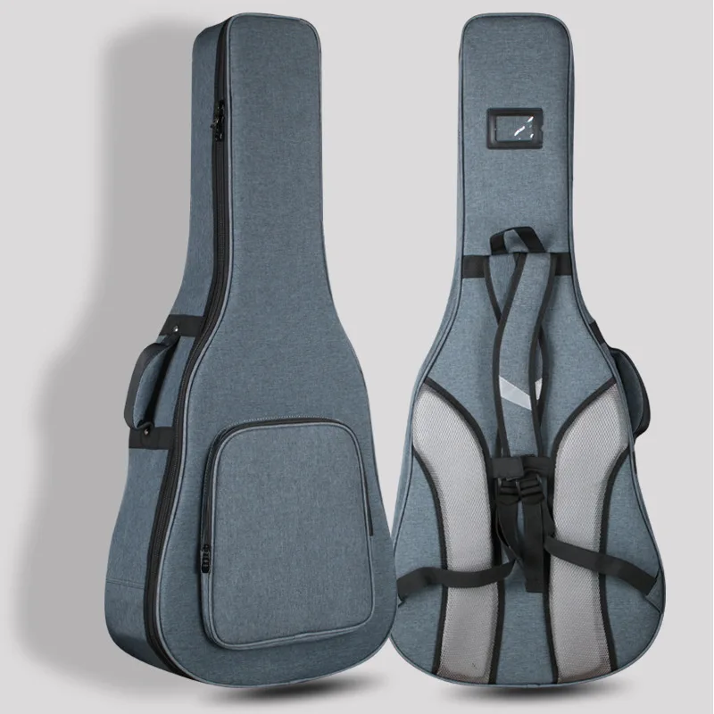 Universal 40/41 inch Guitar Case Acoustic Guitar Thickening Double Straps Padded Guitar Soft Bag Waterproof Backpack for Men