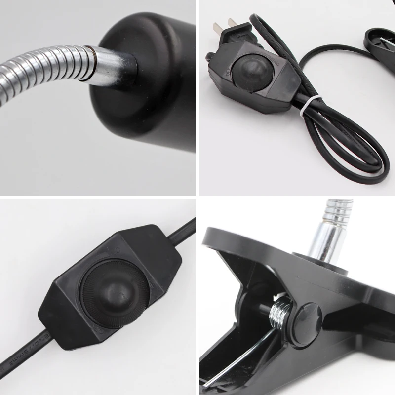 E27 UVA+UVB Pet Reptile Lamp Clip-on Bulb Holder Turtle Basking UV Heating Kit Tortoises Light Lizards Lighting 220v | Дом и сад