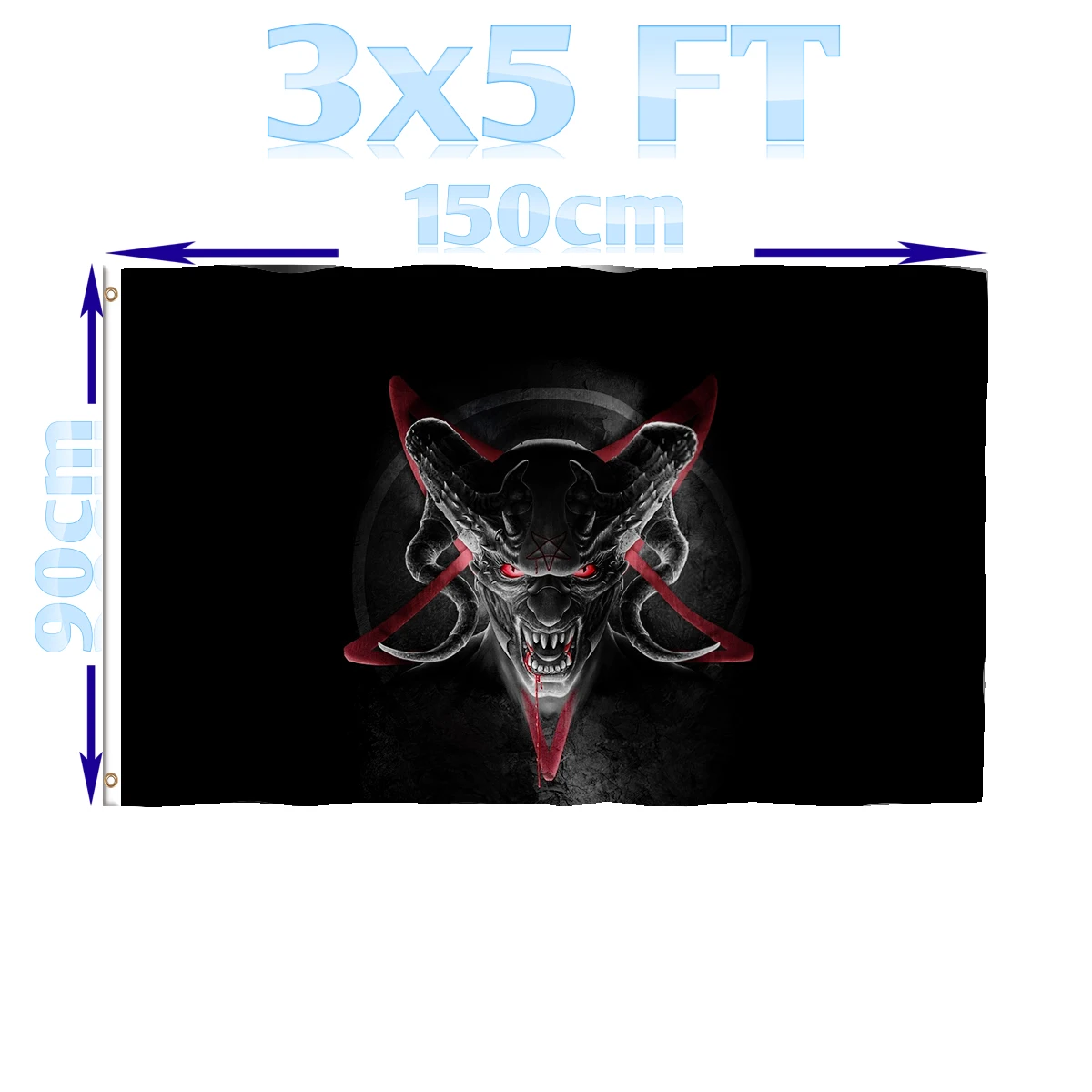 BENFACTORY Store 3x5ft сатана Бафомет Рыцари Тамплиер Бог флаг однослойный полиэстер с латунными люверсами внутри/на открытом воздухе
