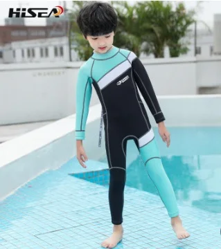 

2.5MM Children Neoprene Snokeling Wetsuits Rash Guards Scuba Uv Protection Full Body Long Sleeve One Piece Swimsuit Diving Suits